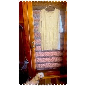 White lace beach dress